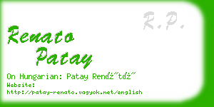 renato patay business card